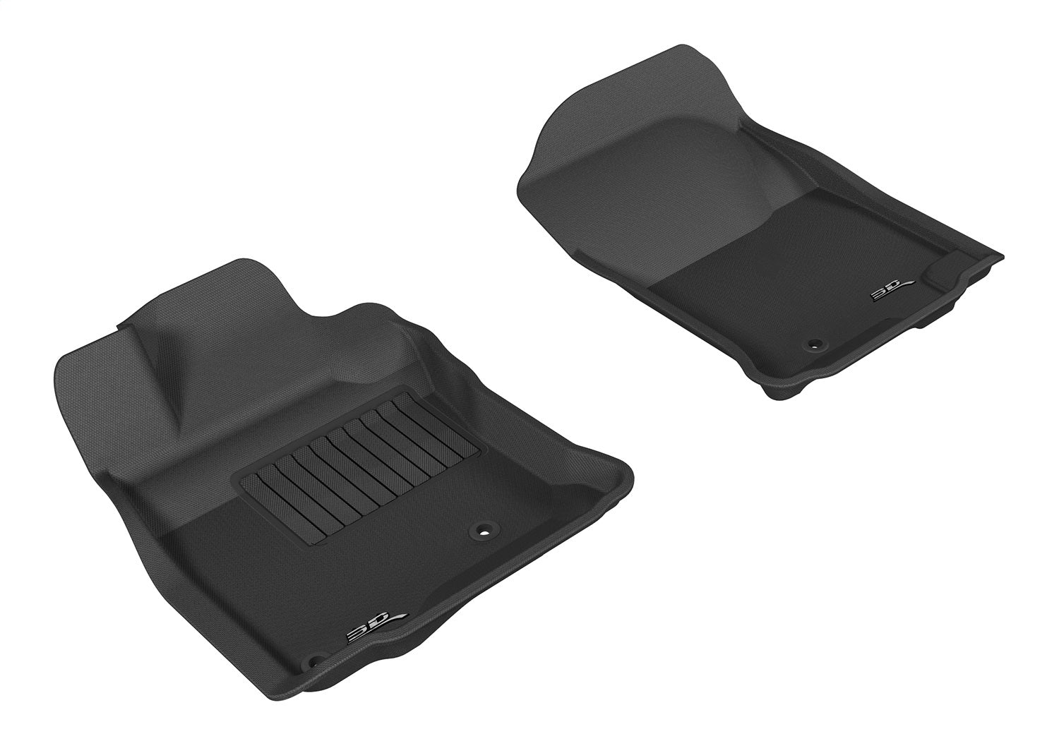 3D MAXpider L1TY04411501 KAGU Floor Mat; Gray; 2 pc.; Front; [Available While Supplies Last]; 3D MAXpider L1TY04411501