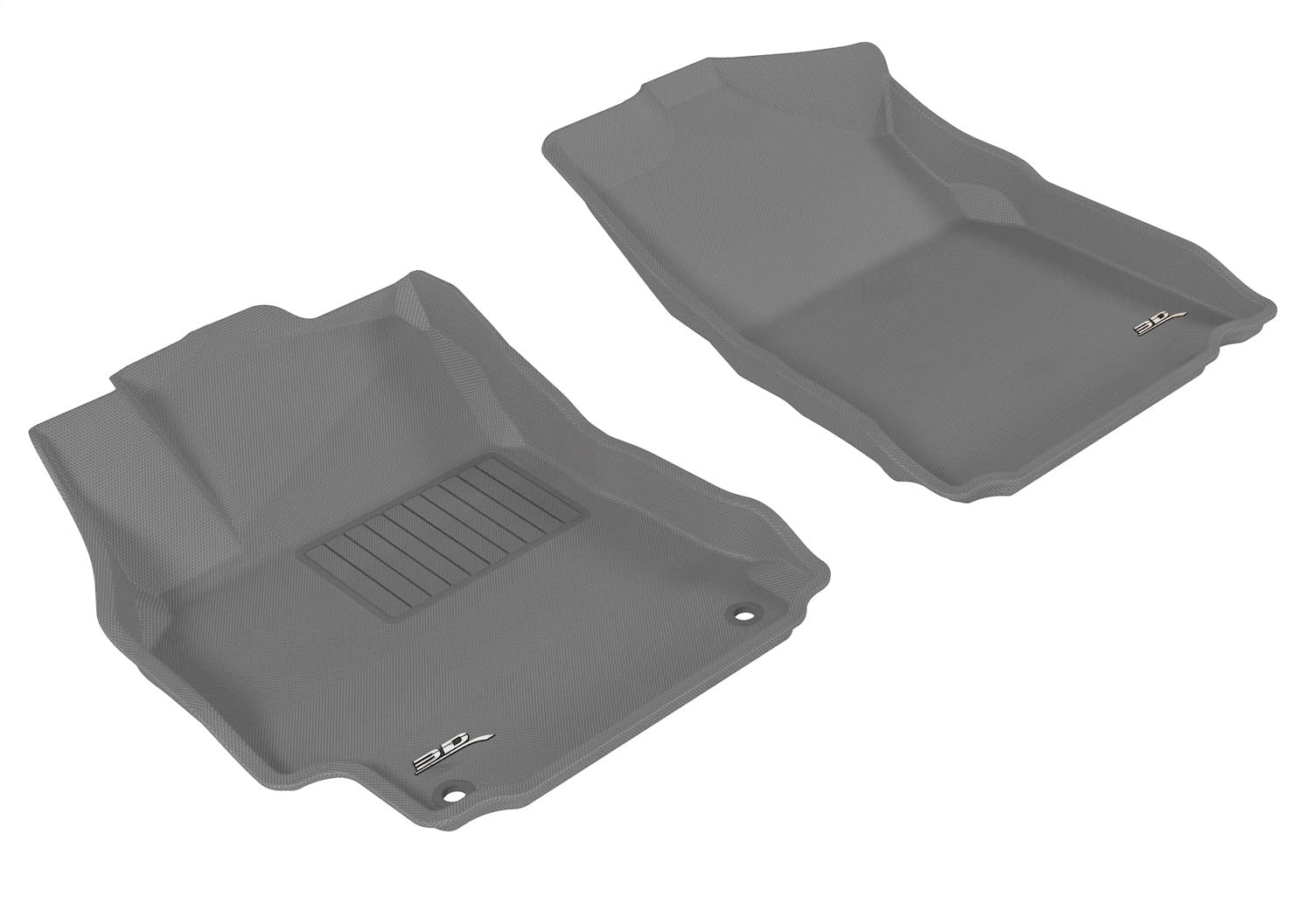 3D MAXpider L1TY08611501 KAGU Floor Mat; Gray; 2 pc.; Front; 3D MAXpider L1TY08611501