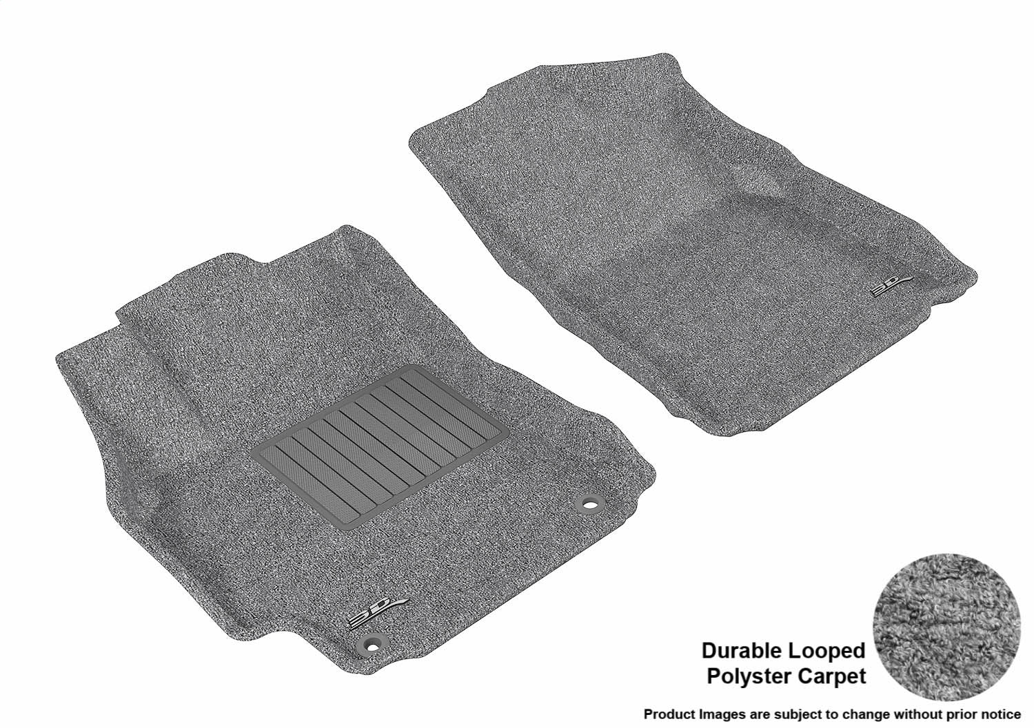 3D MAXpider L1TY08612201 CLASSIC Floor Mat; Gray; 2 pc.; Front; [Available While Supplies Last]; 3D MAXpider L1TY08612201