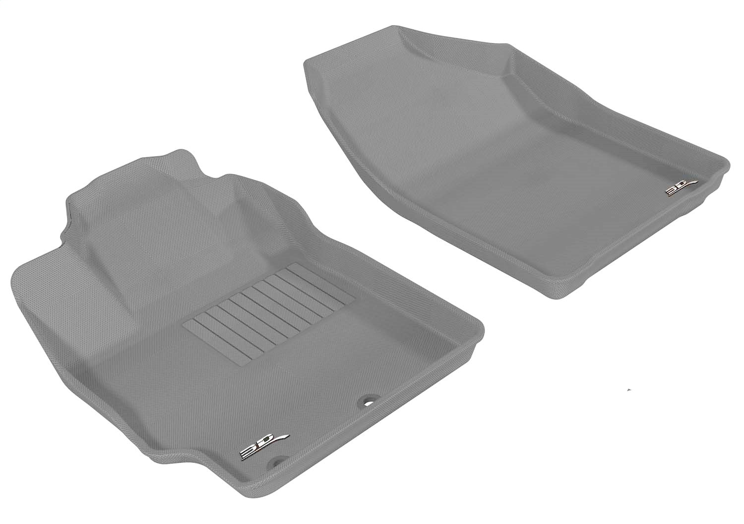 3D MAXpider L1TY09511501 KAGU Floor Mat; Gray; 2 pc.; Front; 3D MAXpider L1TY09511501