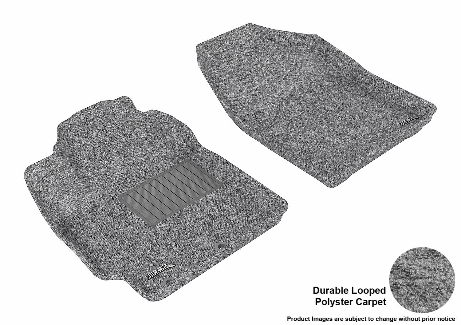 3D MAXpider L1TY09512201 CLASSIC Floor Mat; Gray; 2 pc.; Front; [Available While Supplies Last]; 3D MAXpider L1TY09512201