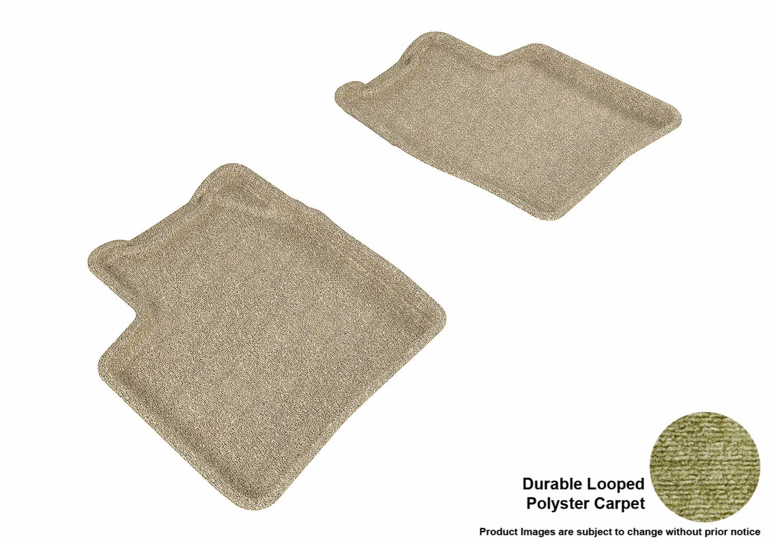 3D MAXpider L1TY14522202 CLASSIC Floor Mat; Tan; 2 pc.; Rear; [Available While Supplies Last]; 3D MAXpider L1TY14522202
