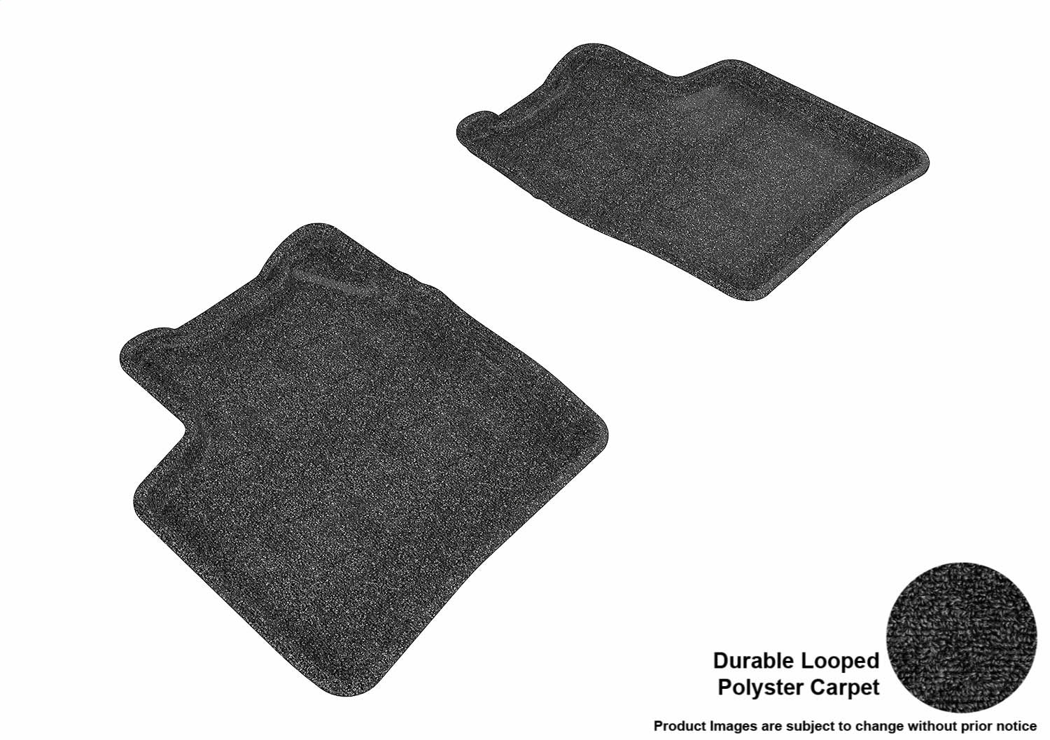 3D MAXpider L1TY14522209 CLASSIC Floor Mat; Black; 2 pc.; Rear; [Available While Supplies Last]; 3D MAXpider L1TY14522209