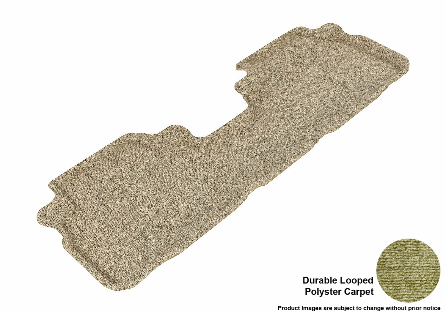 3D MAXpider L1TY15022202 CLASSIC Floor Mat; Tan; 1 pc.; 2nd Row; Rear; [Available While Supplies Last]; 3D MAXpider L1TY15022202