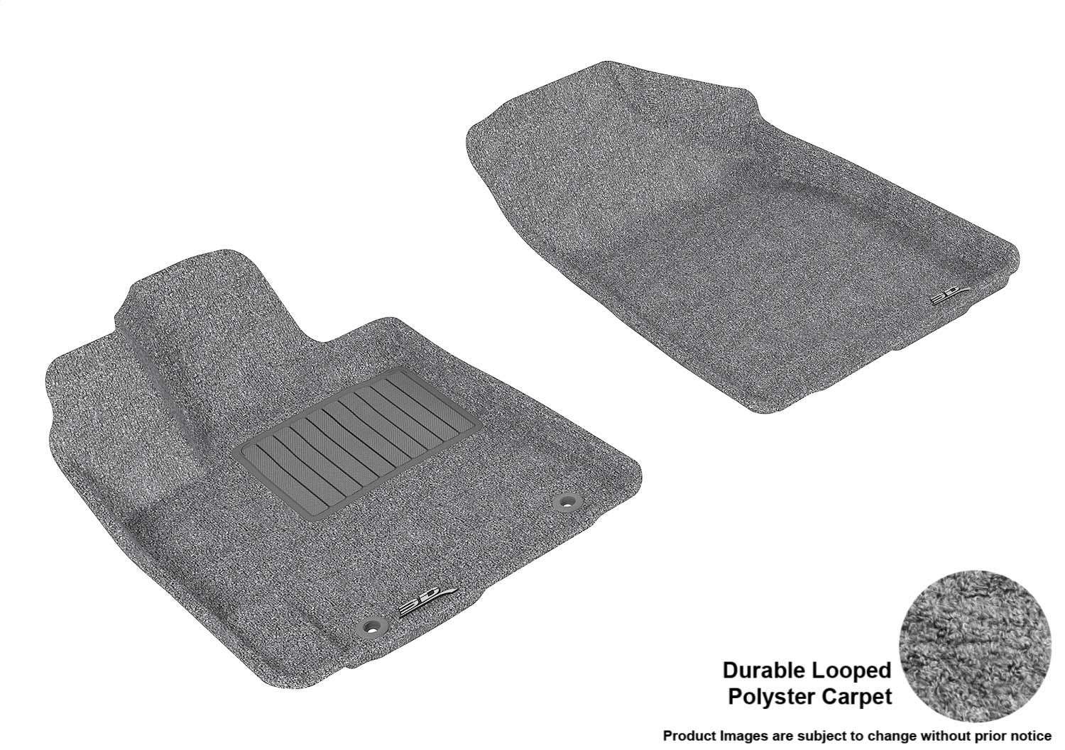 3D MAXpider L1TY15712201 CLASSIC Floor Mat; Gray; 2 pc.; Front; [Available While Supplies Last]; 3D MAXpider L1TY15712201