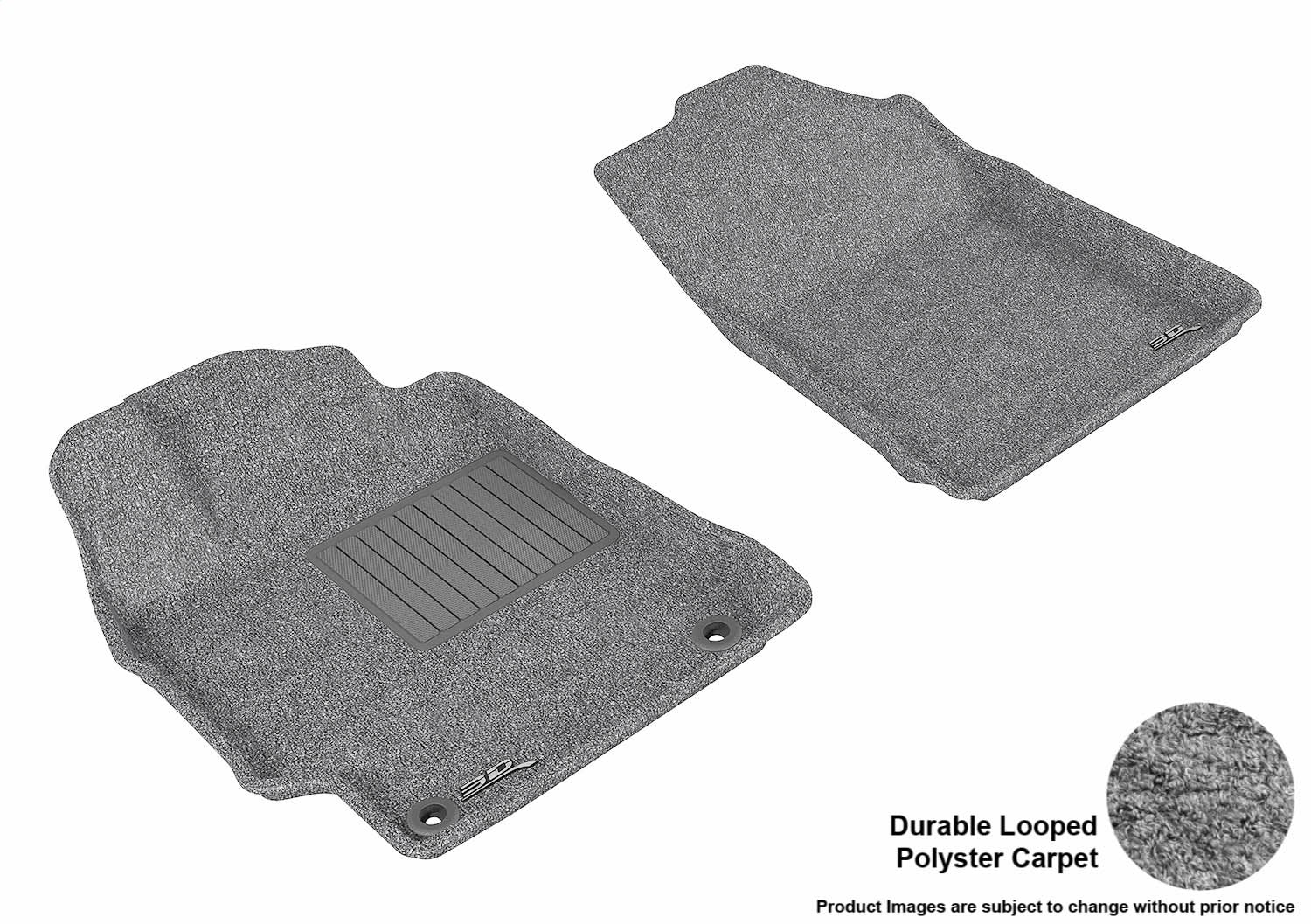 3D MAXpider L1TY17312201 CLASSIC Floor Mat; Gray; 2 pc.; Front; [Available While Supplies Last]; 3D MAXpider L1TY17312201