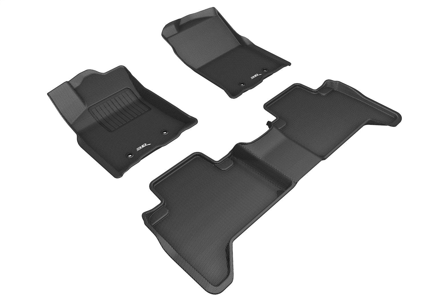 3D MAXpider L1TY25101509 KAGU Floor Mat; Black; 4 pc.; Front and Rear; 3D MAXpider L1TY25101509