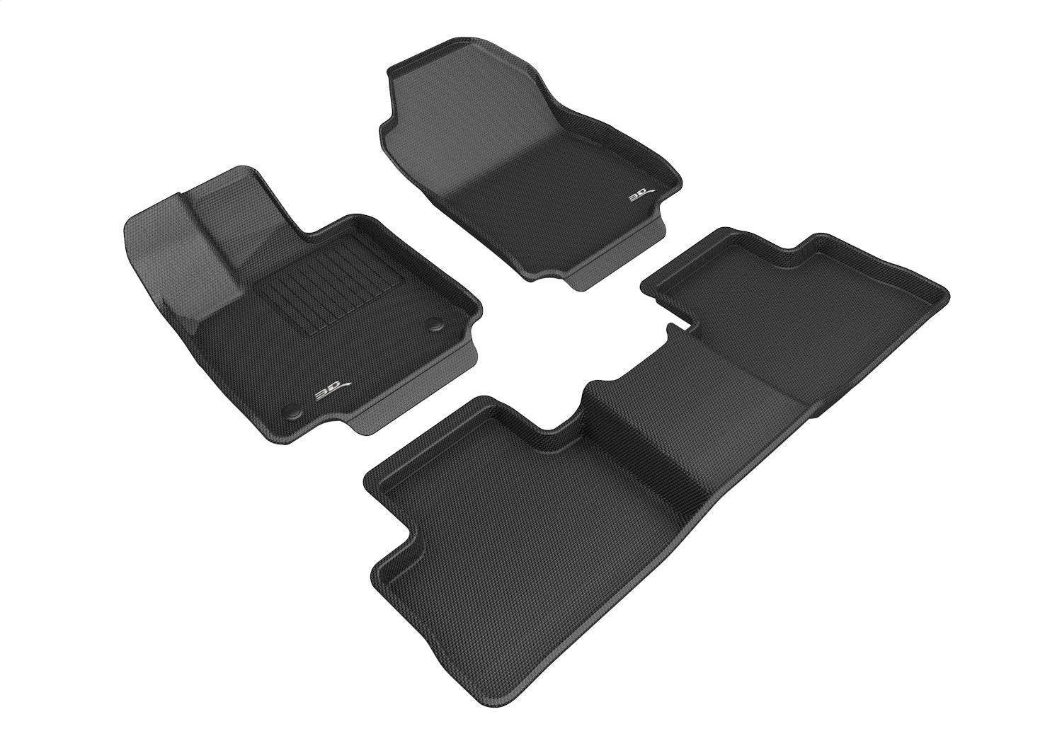 3D MAXpider L1TY25501509 KAGU Floor Mat; Black; 4 pc.; Front and Rear; 3D MAXpider L1TY25501509
