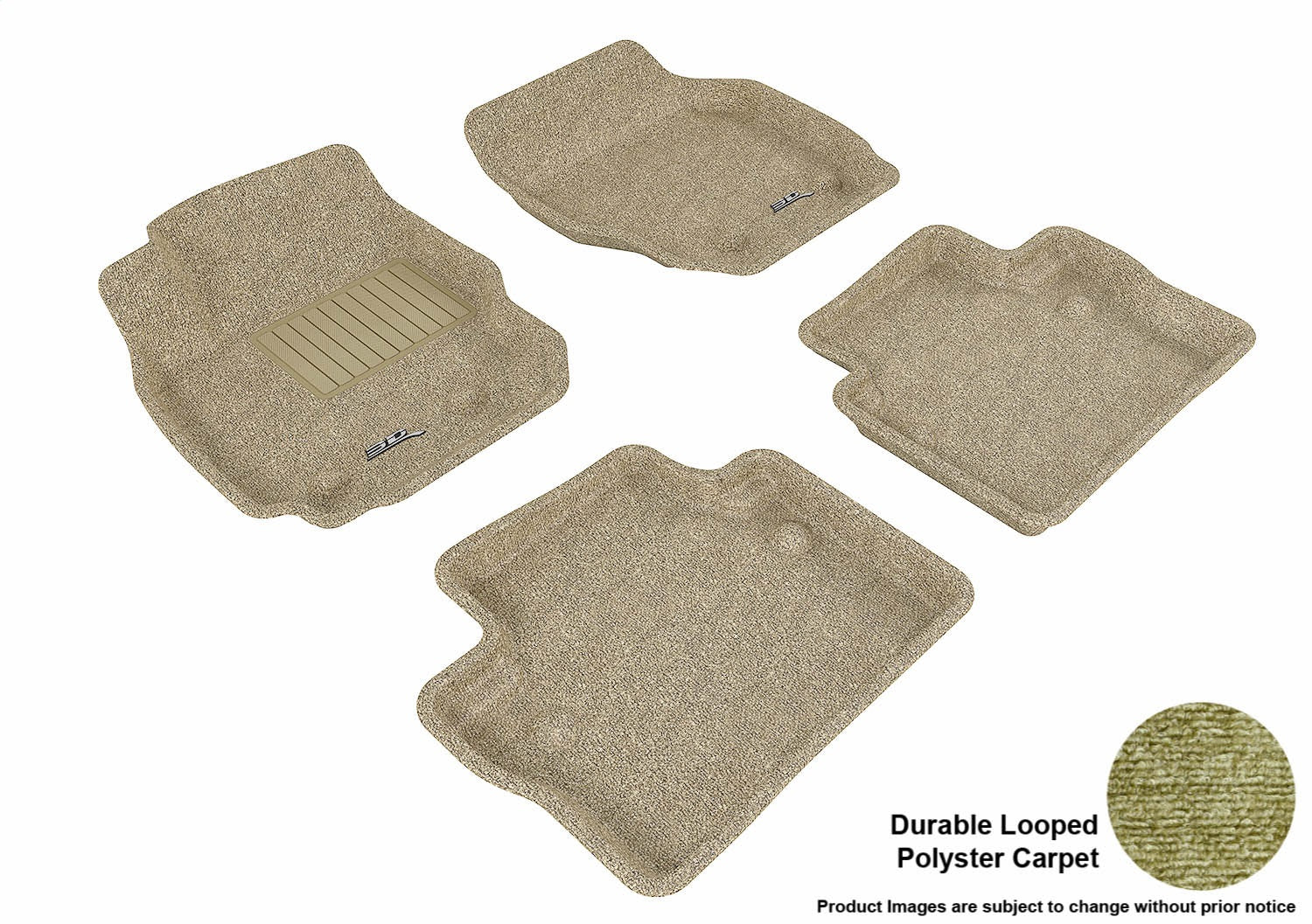 3D MAXpider L1VV00202202 CLASSIC Floor Mat; Tan; 4 pc.; Front and Rear; [Available While Supplies Last]; 3D MAXpider L1VV00202202