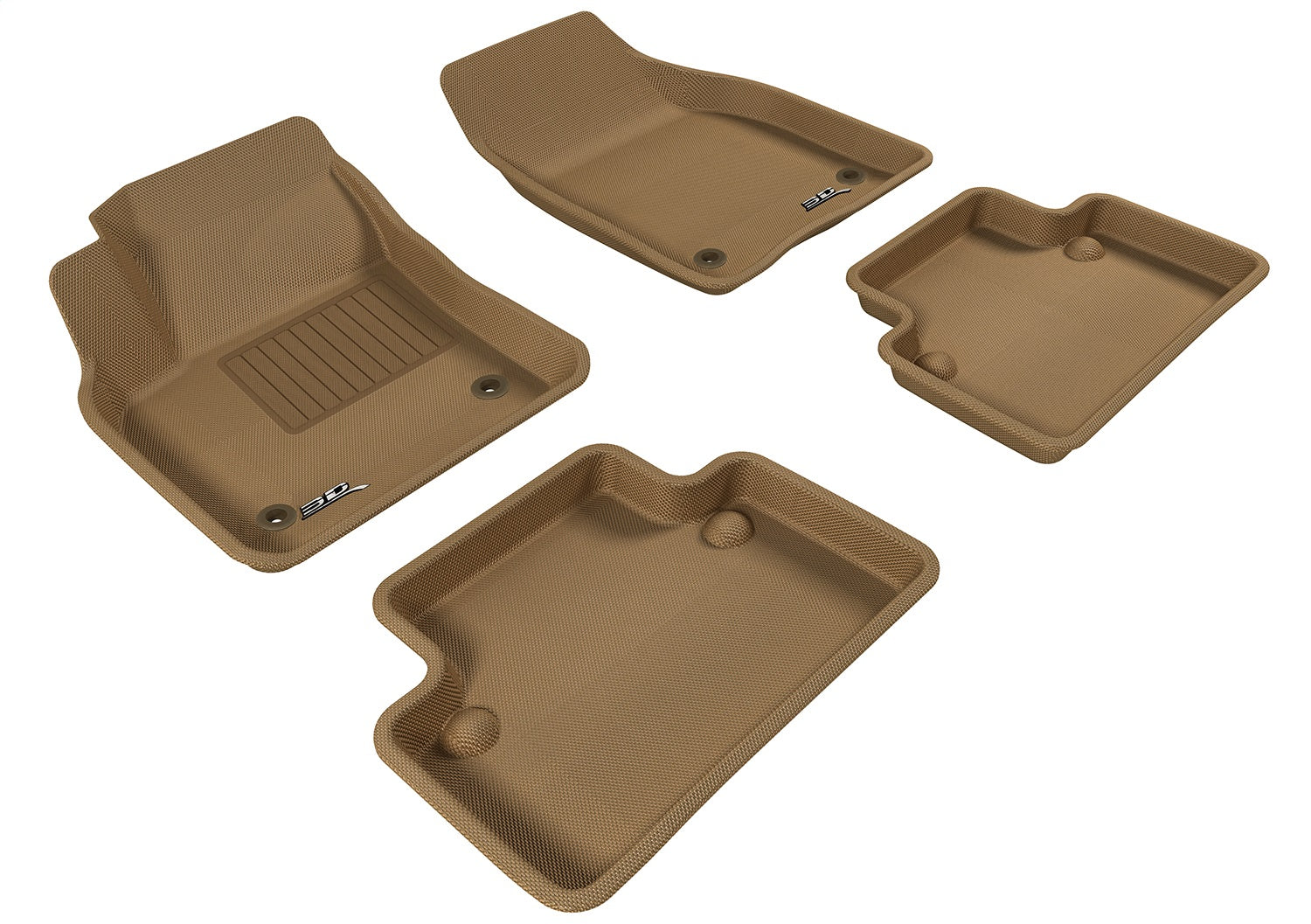 3D MAXpider L1VV00301502 KAGU Floor Mat; Tan; 4 pc.; Front and Rear; [Available While Supplies Last]; 3D MAXpider L1VV00301502