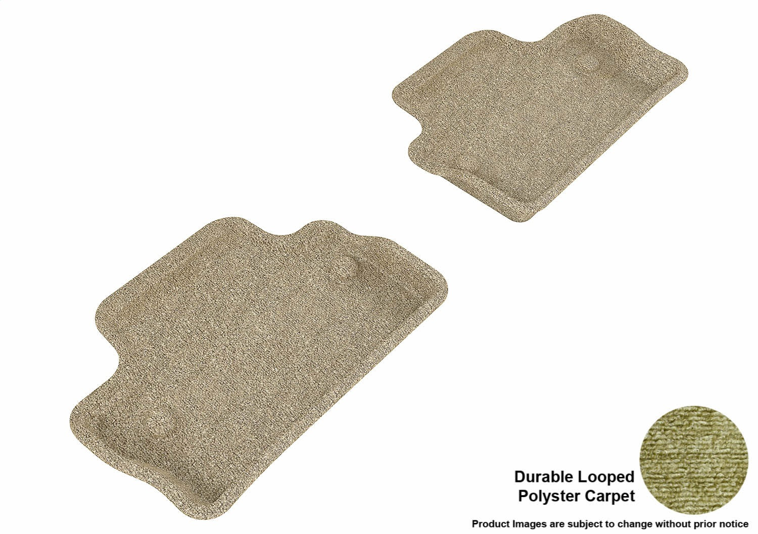 3D MAXpider L1VV01622202 CLASSIC Floor Mat; Tan; 2 pc.; Rear; [Available While Supplies Last]; 3D MAXpider L1VV01622202