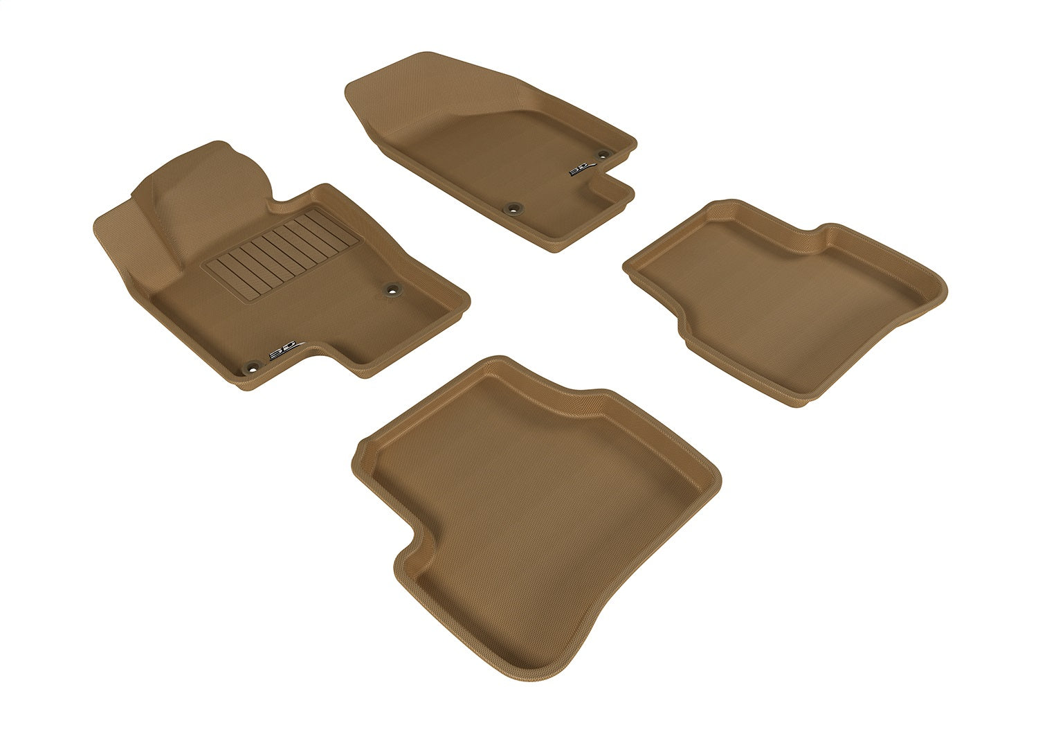 3D MAXpider L1VW01501502 KAGU Floor Mat; Tan; 4 pc.; Front and Rear; [Available While Supplies Last]; 3D MAXpider L1VW01501502