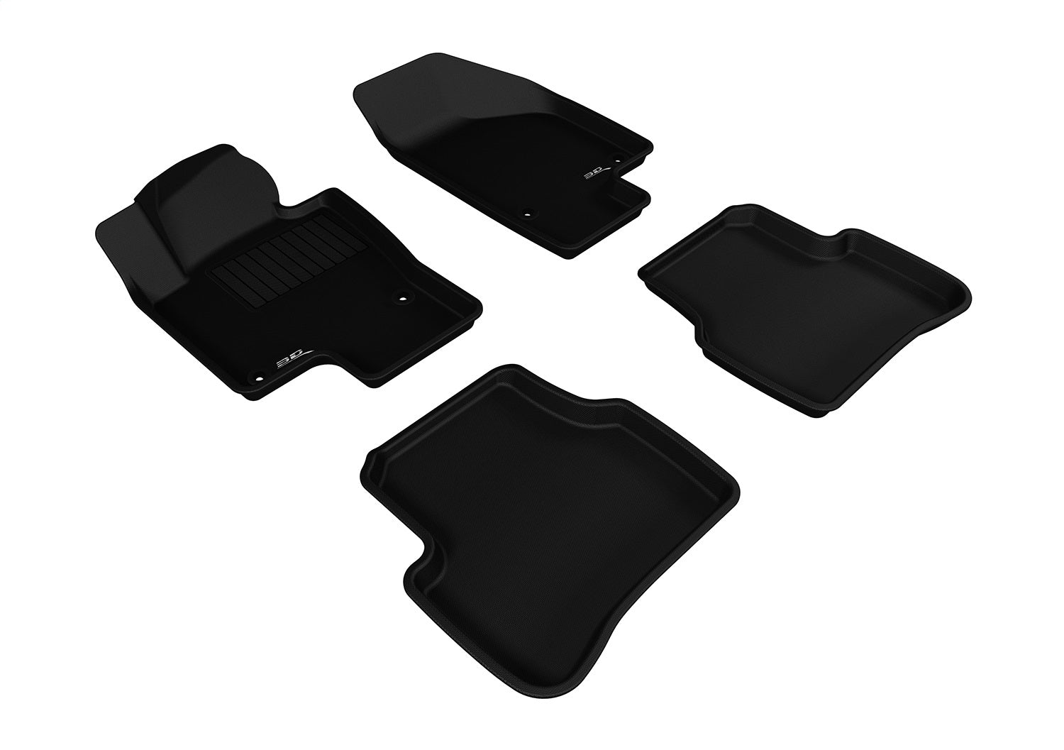3D MAXpider L1VW01501509 KAGU Floor Mat; Black; 4 pc.; Front and Rear; [Available While Supplies Last]; 3D MAXpider L1VW01501509