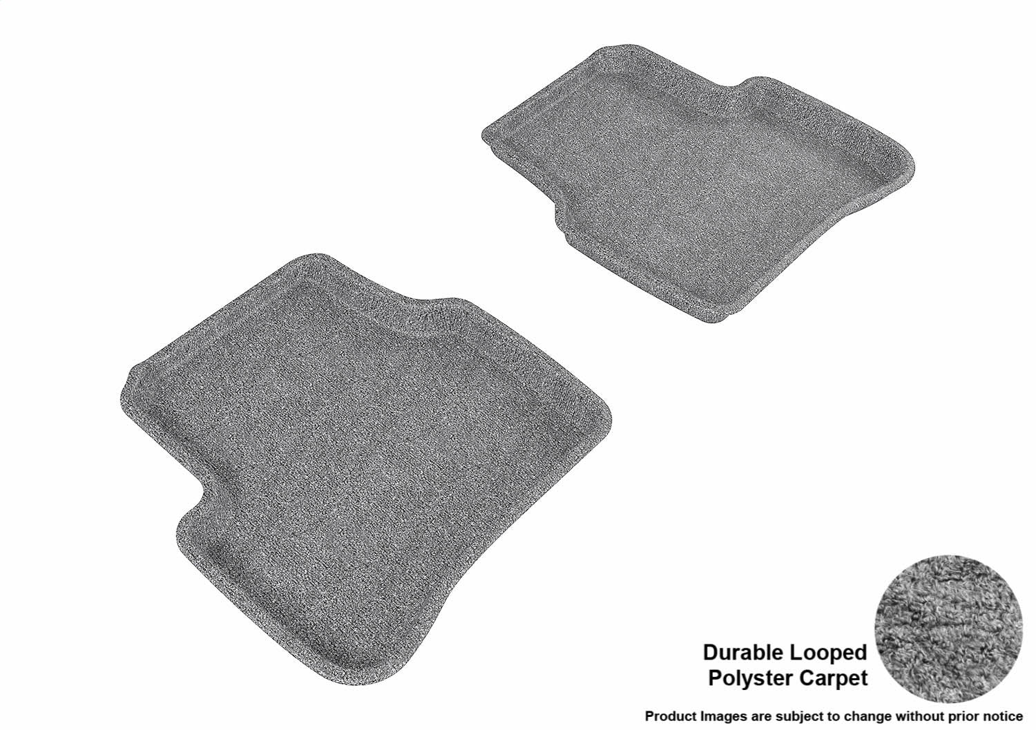 3D MAXpider L1VW01522201 CLASSIC Floor Mat; Gray; 2 pc.; Rear; 3D MAXpider L1VW01522201