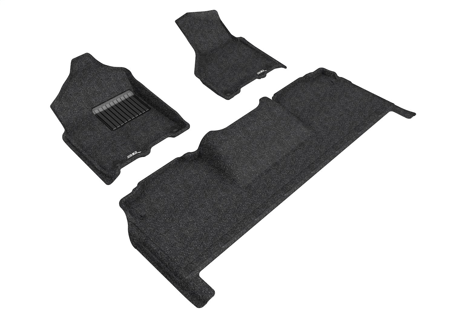 3D MAXpider L1DG03204709 ELEGANT Floor Mat; 3 pc.; 1st/2nd Row; Front and Rear; Black; 3D MAXpider L1DG03204709