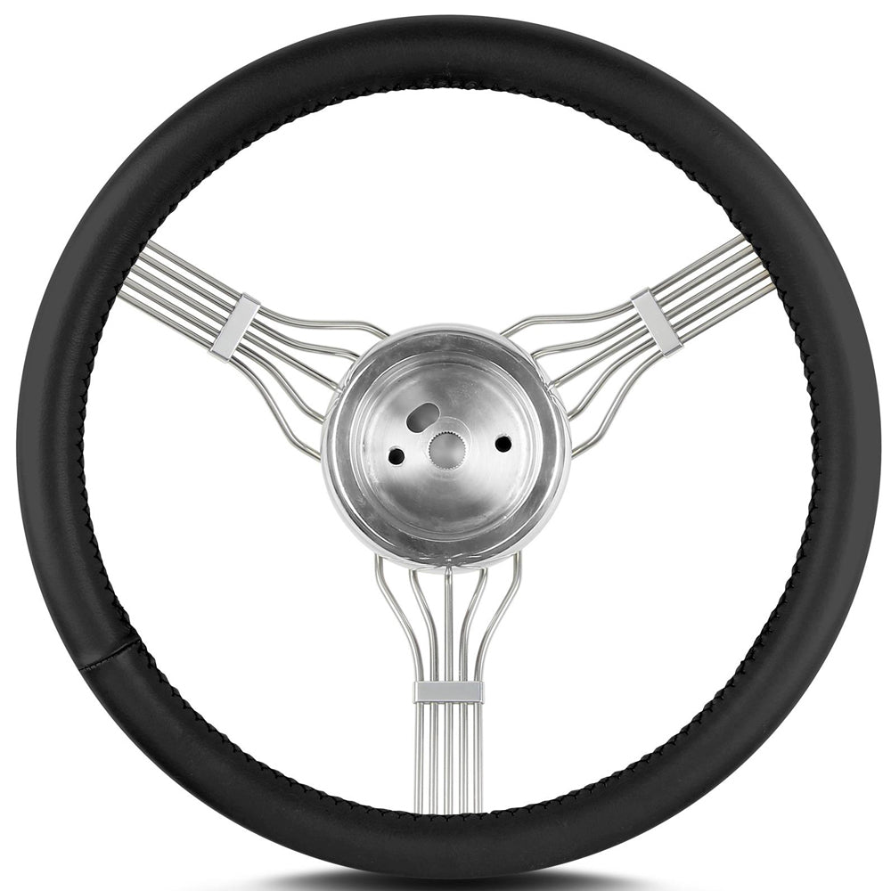 Lecarra 55301 Steering Wheel Newstalgi c Banjo Pol. w/Blk Wrap Lecarra 55301