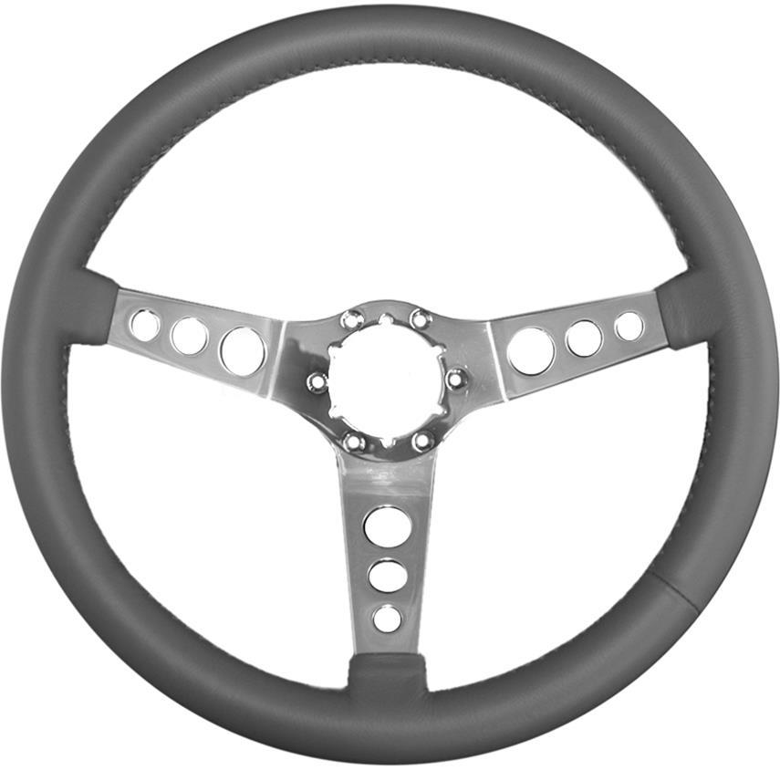 Lecarra 63601 Steering Wheel Stainless Steel Vette Hot Rod Lecarra 63601