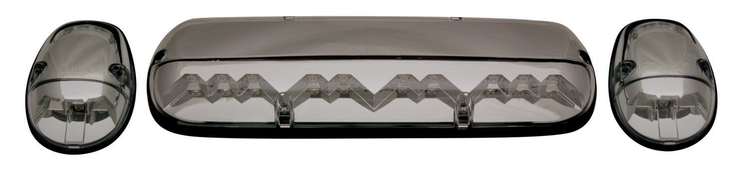 Cab Roof Lights; LED; Chrome Base; Platinum Smoke; 3 pc.; IPCW LEDR-302S