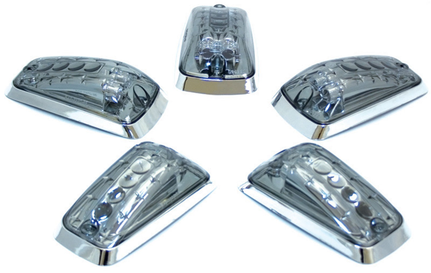 Cab Roof Lights; LED; Platinum Smoke; 5 pc.; IPCW LEDR-303S