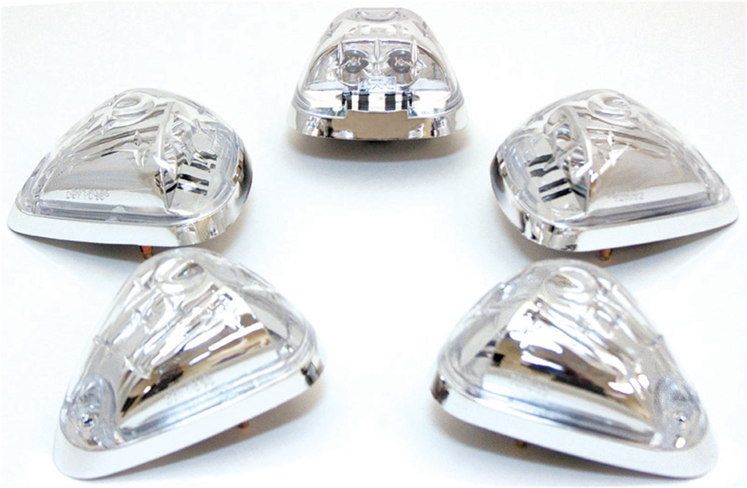 Cab Roof Lights; LED; Crystal Clear; 5 pc.; IPCW LEDR-500C