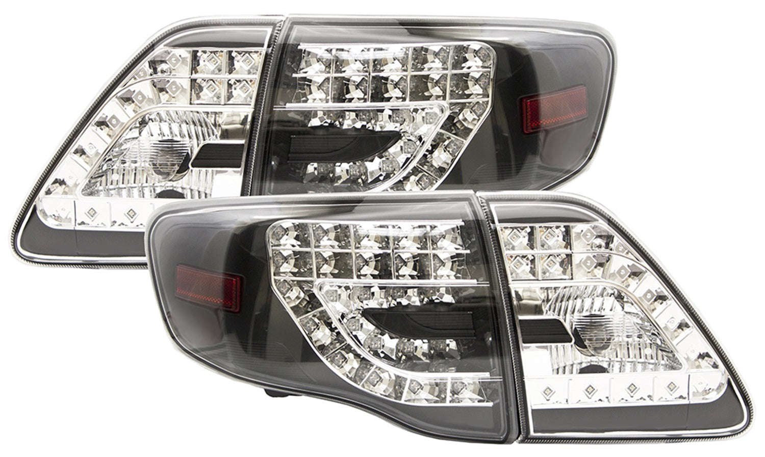LED Tail Lamps; Bermuda Black; IPCW LEDT-2033B2