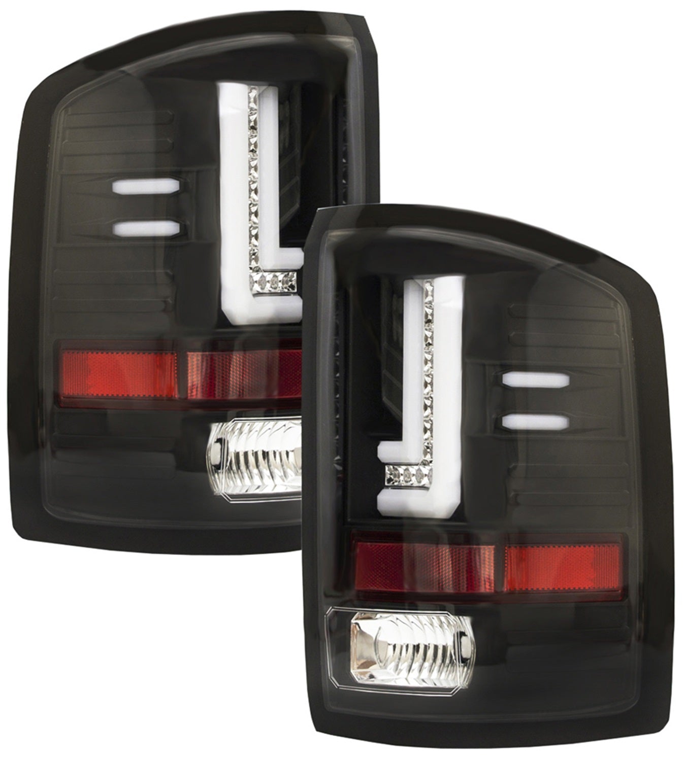 LED Tail Lamps; Bermuda Black; IPCW LEDT-3043B2