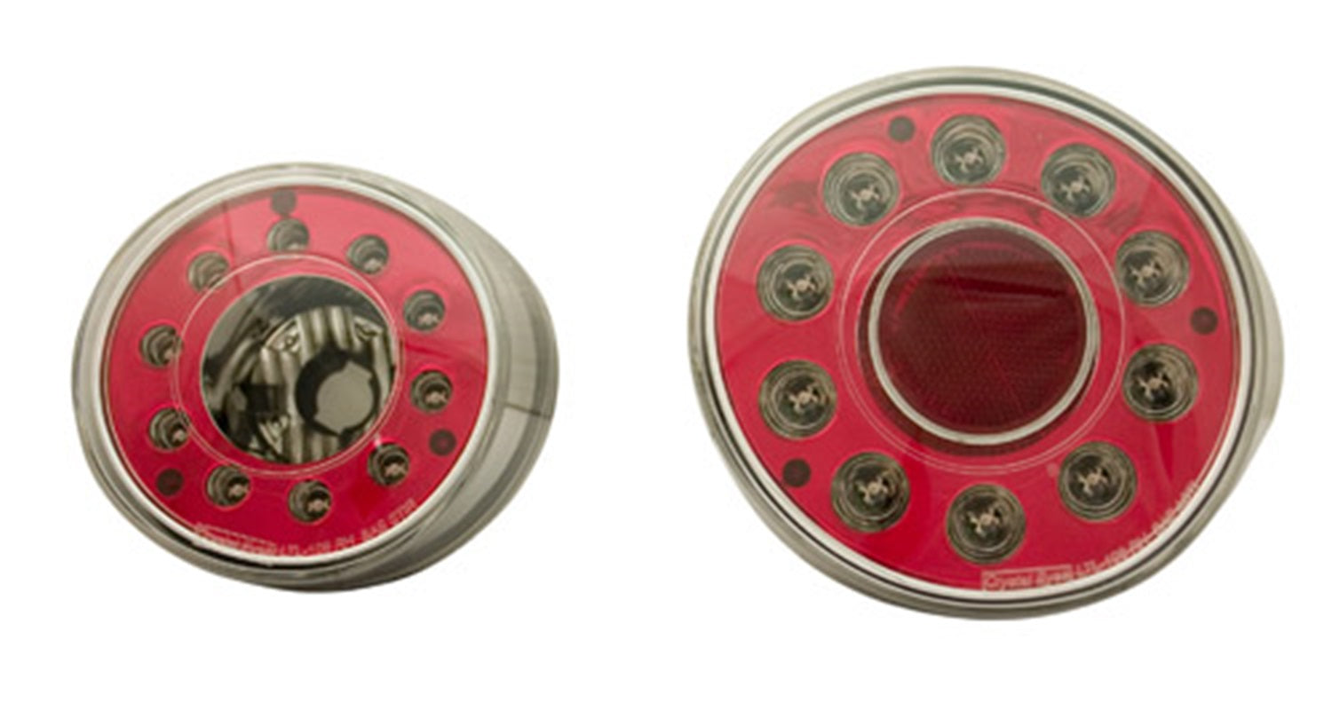 LED Tail Lamps; Crystal Clear; IPCW LEDT-350C