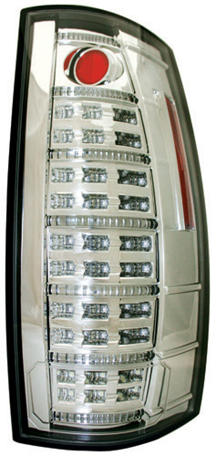 LED Tail Lamps; Fiber Optic And LED; w/LED Reverse; Crystal Clear; IPCW LEDT-612C