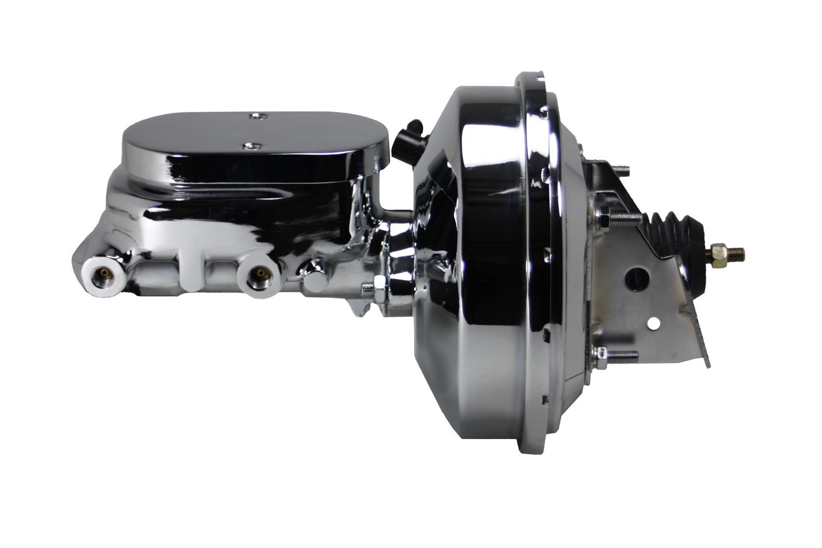 Leed Brakes 2F6 9in Chrome Brake Booster 1-1/8in Bore Flat Top Leed Brakes 2F6