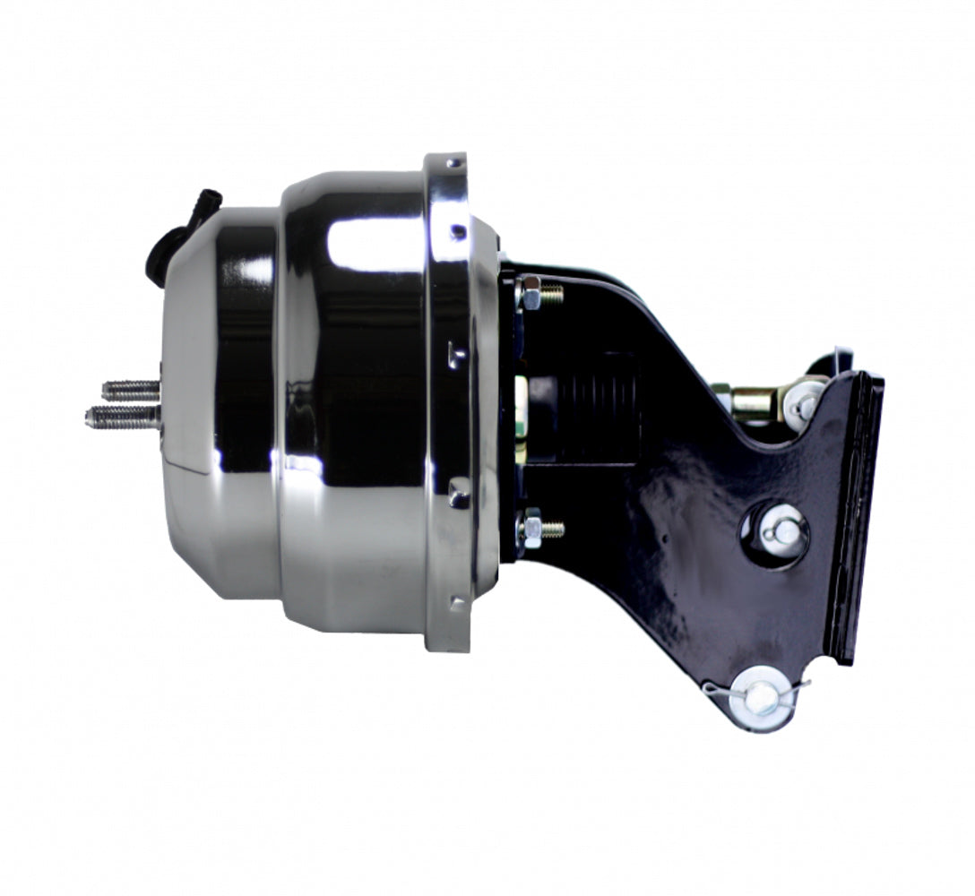 Leed Brakes 79 8in Dual Power Booster With Bracket Chrome Leed Brakes 79