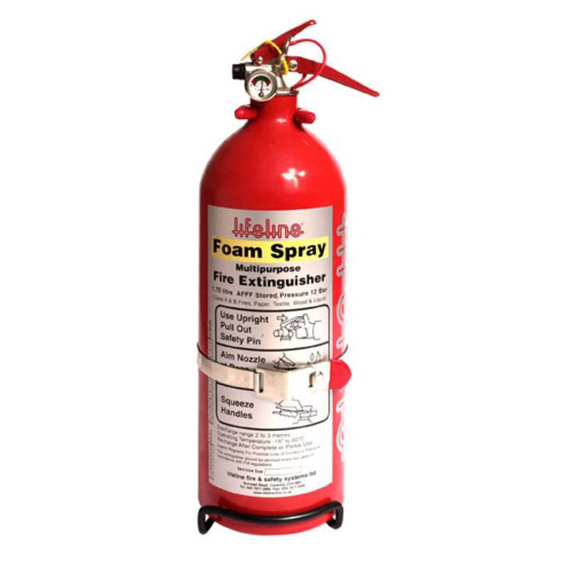 Lifeline Fire 201-100-002 Fire Extinguisher AFFF Hand Held 1.75 Liter Lifeline Fire 201-100-002