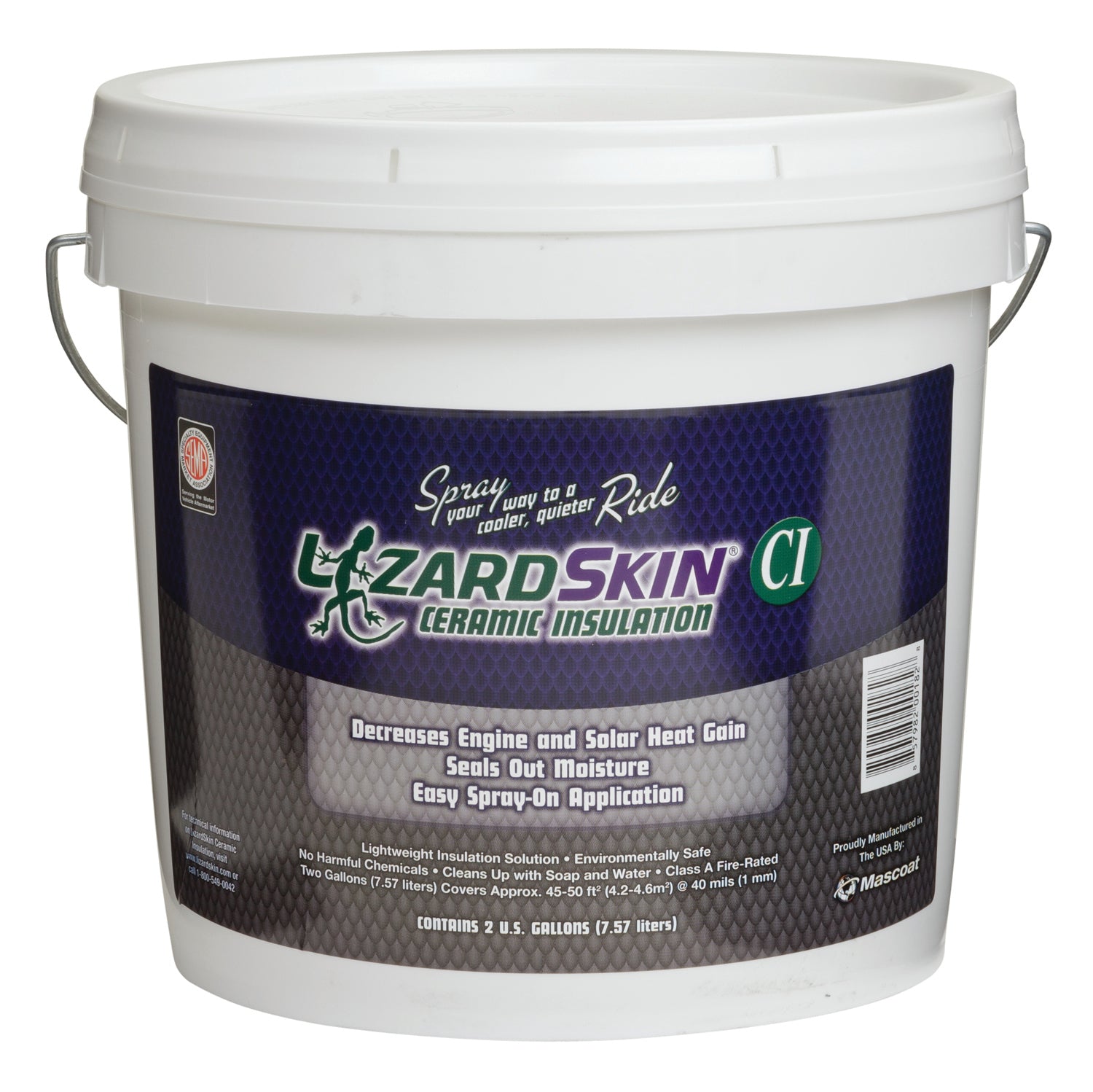 Lizard Skin 1301-2 White Ceramic Insulation 2 Gallon Pail Lizard Skin 1301-2