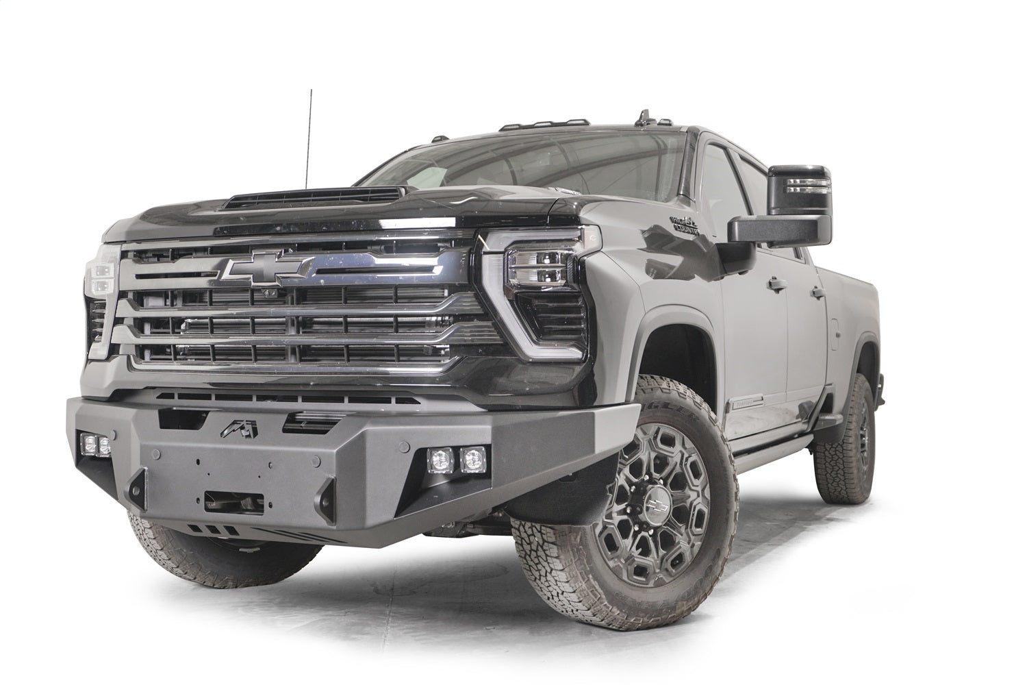 Fab Fours CH24-A6151-1 Premium Winch Front Bumper; 2 Stage Black Powder Coated; w/No Guard; Fab Fours CH24-A6151-1