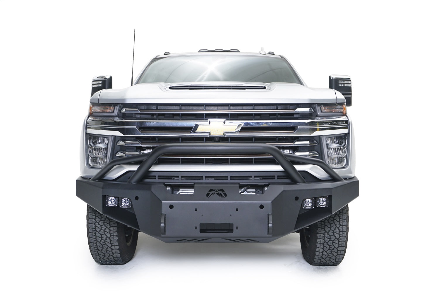 Fab Fours CH20-A4952-B Premium Winch Front Bumper; w/Pre-Runner Guard Bare; Fab Fours CH20-A4952-B