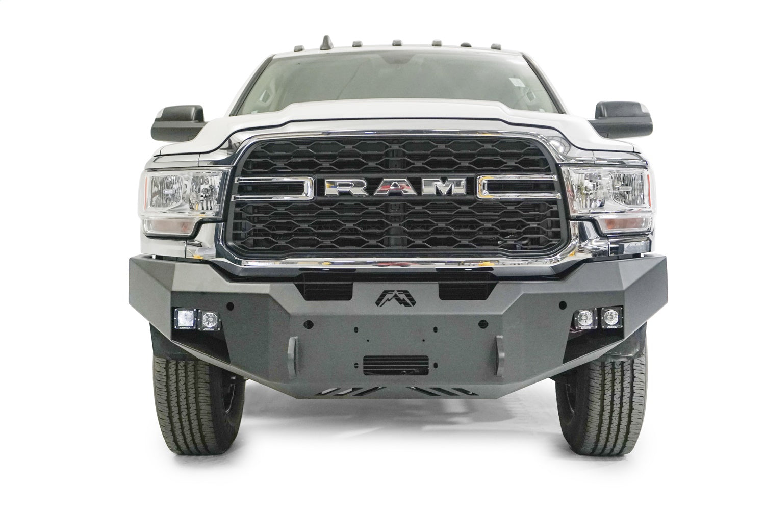 Fab Fours DR19-A4451-B Premium Winch Front Bumper; w/No Full Guard Bare; Fab Fours DR19-A4451-B
