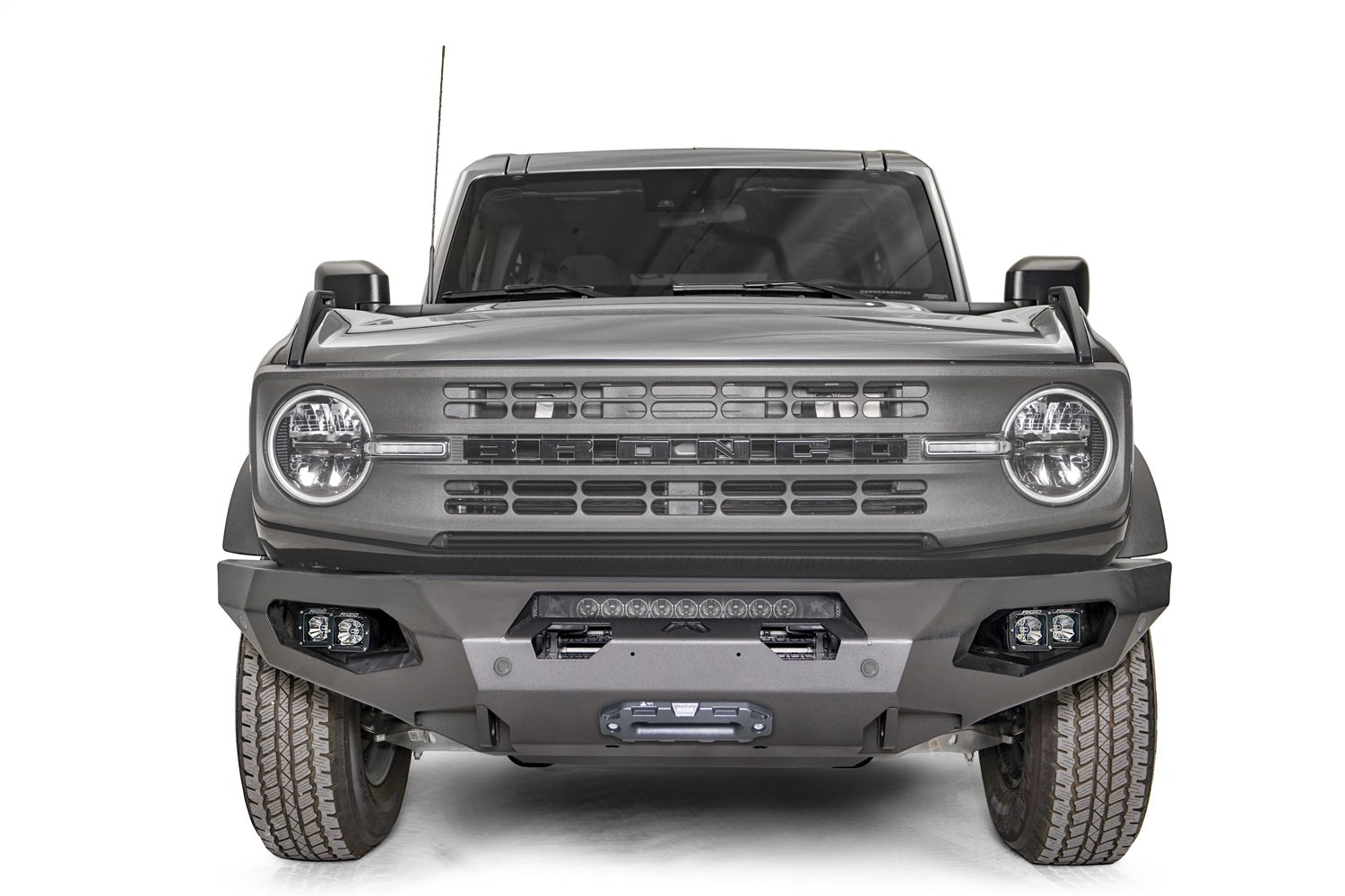 Fab Fours FB21-X5251-1 Matrix Front Bumper; w/No Guard; 2 Stage Matte Black Powder Coat; Fab Fours FB21-X5251-1