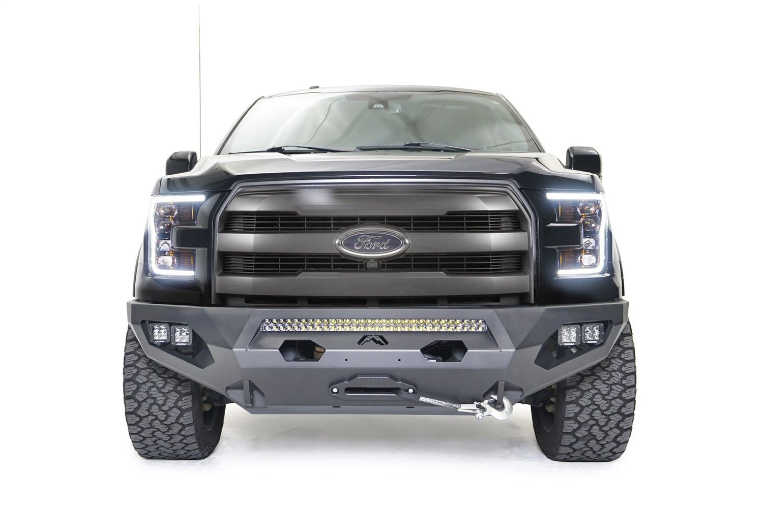 Fab Fours FF15-X3251-1 Matrix Front Bumper; w/No Guard; Fab Fours FF15-X3251-1