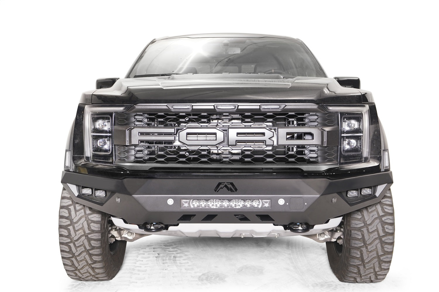 Fab Fours FR21-D5351-B Vengeance Front Bumper; Uncoated/Paintable; No Guard; Fab Fours FR21-D5351-B
