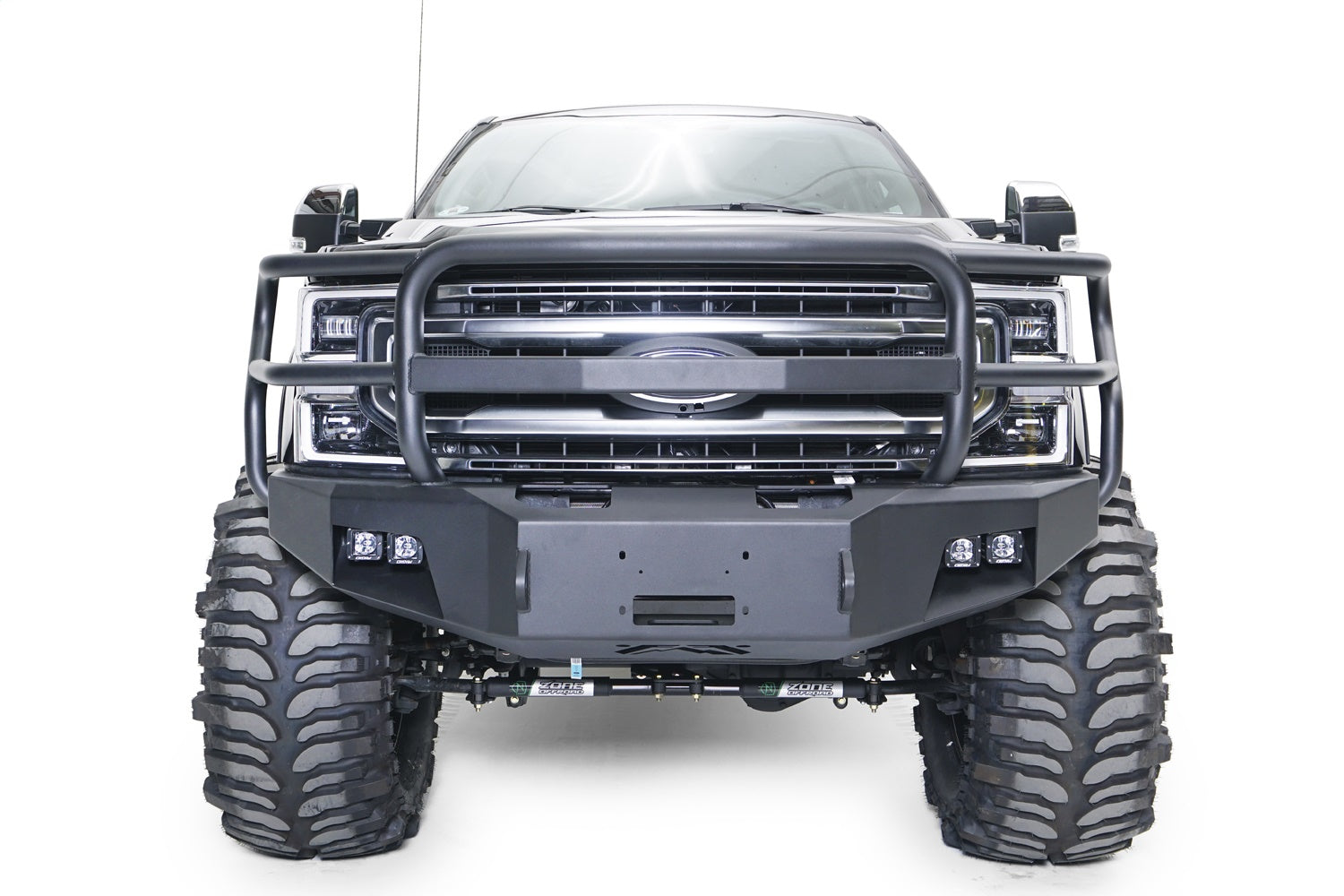 Fab Fours FS17-A4160-B Premium Winch Front Bumper; w/Full Grill Guard Bare; Fab Fours FS17-A4160-B