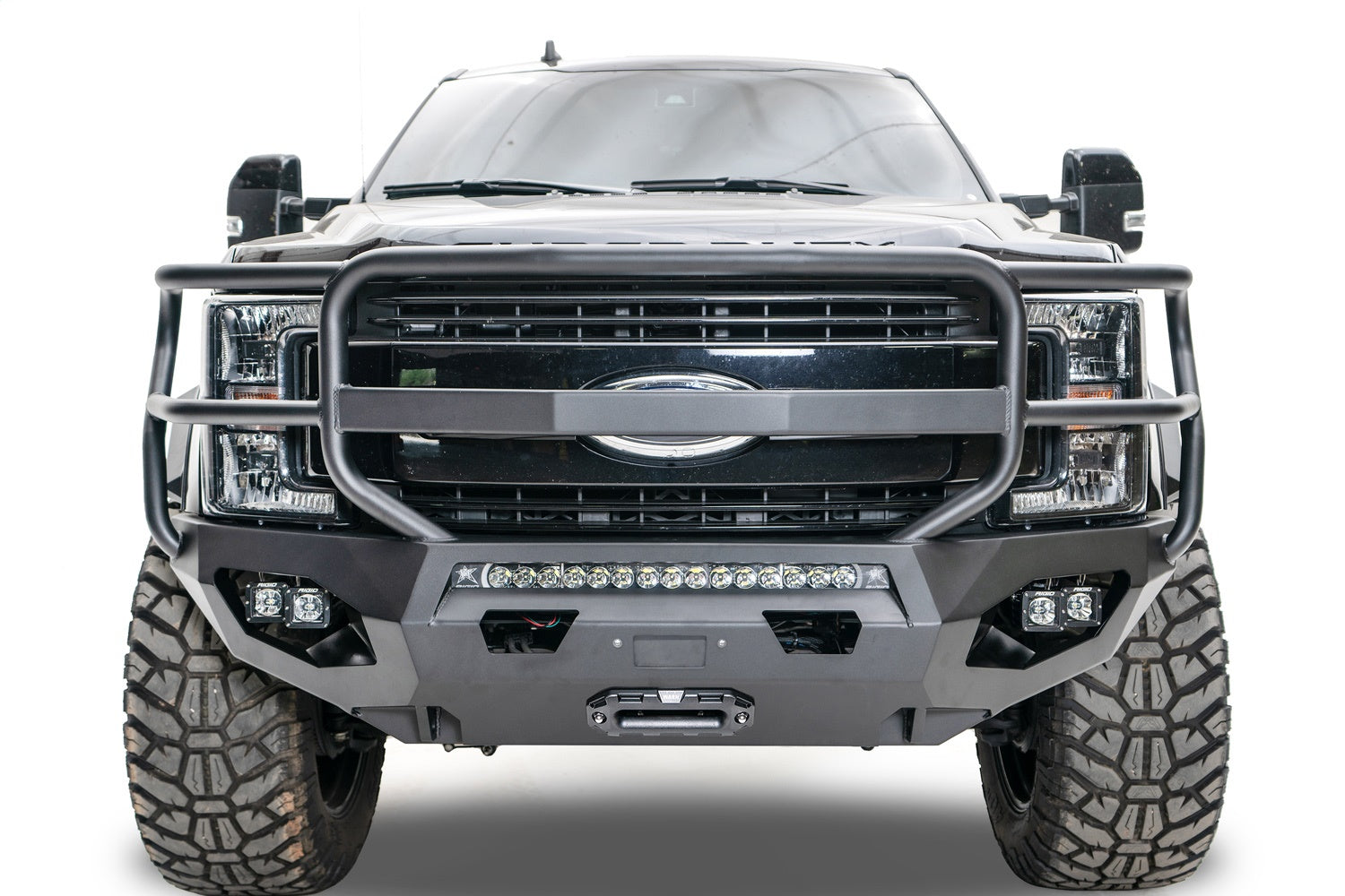 Fab Fours FS17-X4160-B Matrix Front Bumper; w/Full Grill Guard ACC Compatible Bare; Fab Fours FS17-X4160-B