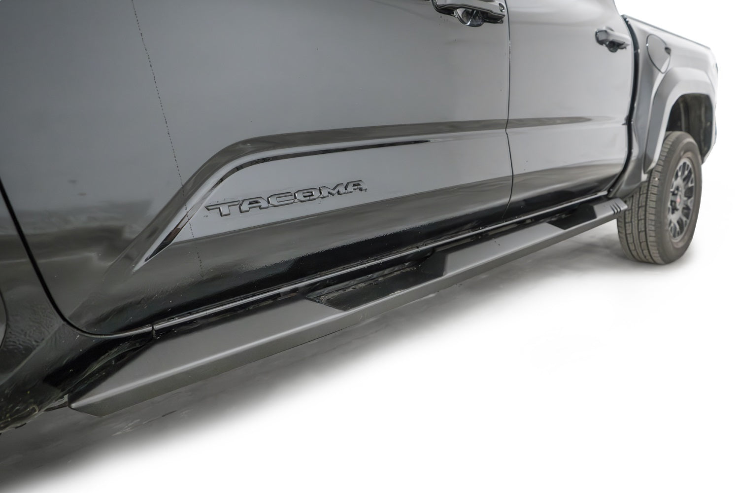 Fab Fours TT24-G6450-1 Step Slider; 125 lbs. Weight; Matte Black Powder Coat; Fab Fours TT24-G6450-1