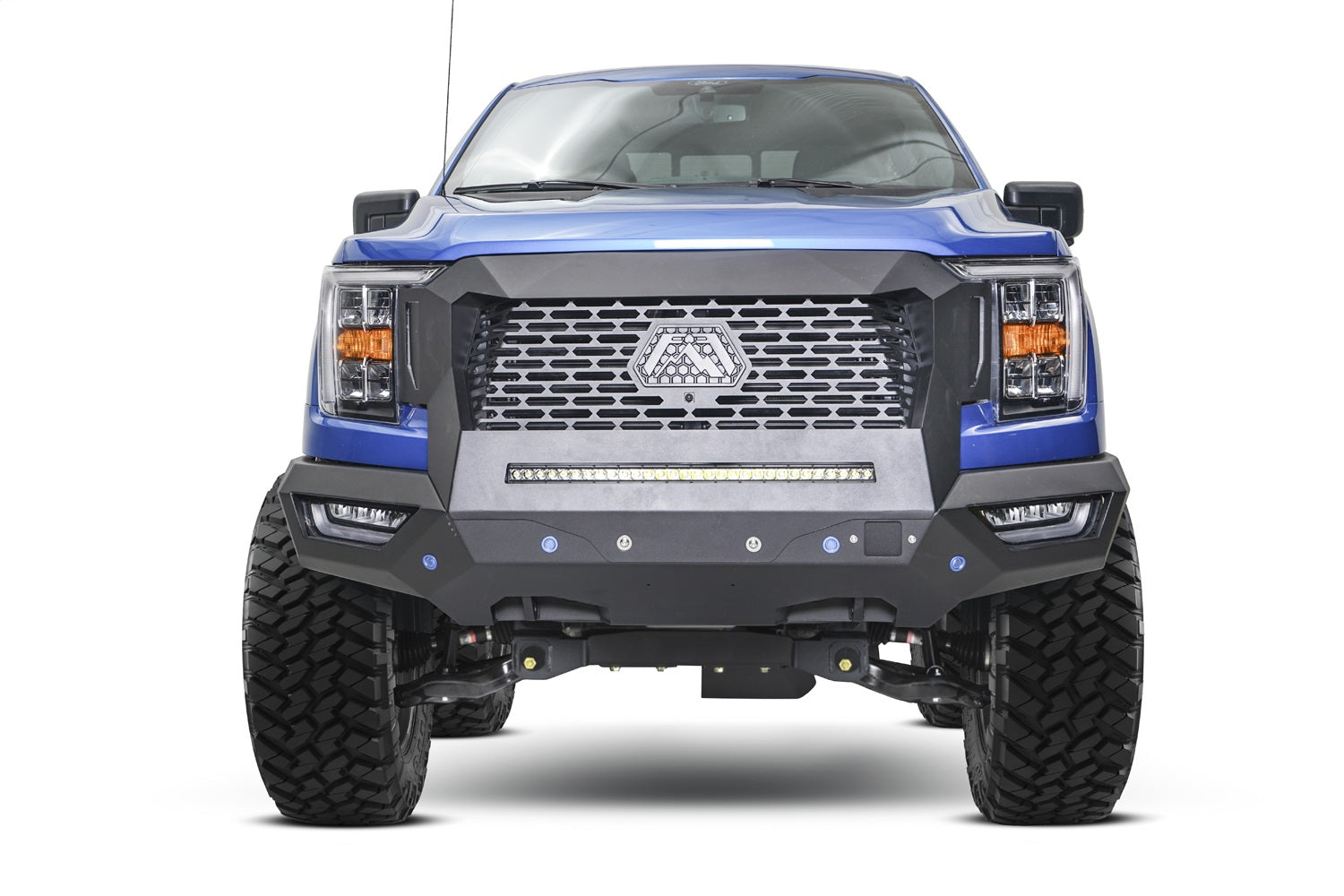 Fab Fours GR5000-B Grumper Front Bumper And Grille Fab Fours GR5000-B