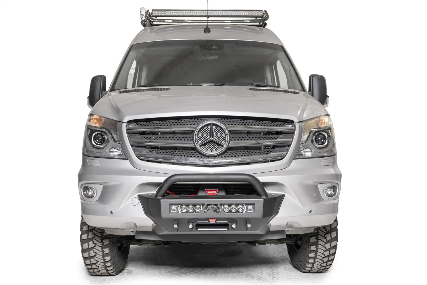 Fab Fours MB17-N4652-1 SH Winch Mount; w/Pre-Runner Guard; Fab Fours MB17-N4652-1