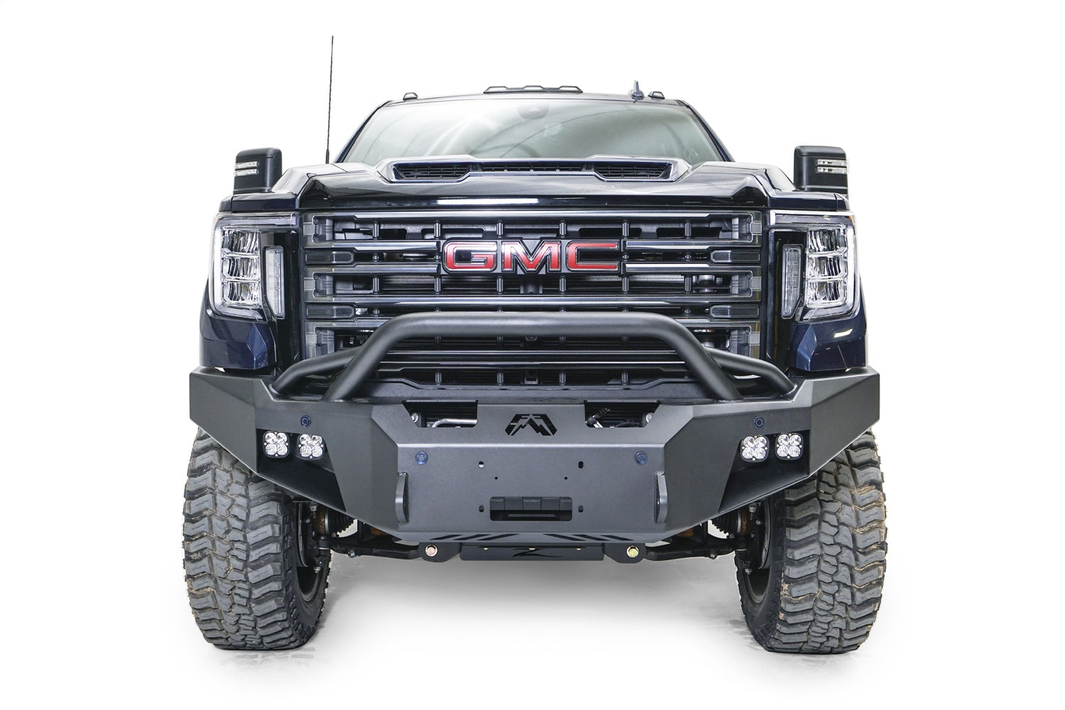 Fab Fours GM20-A5052-B Premium Winch Front Bumper; w/Pre-Runner Guard Bare; Fab Fours GM20-A5052-B