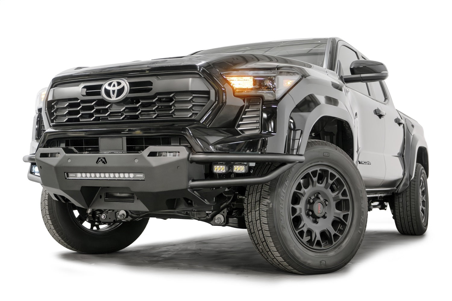 Fab Fours TB24-01-1 Vengeance Winch Front Bumper; w/No Guard; Black Powder Coated; Fab Fours TB24-01-1