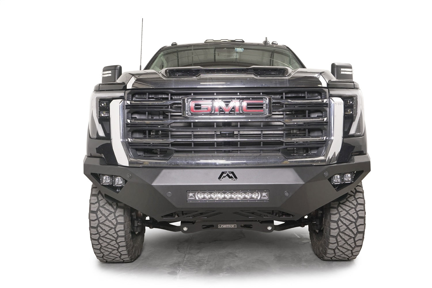 Fab Fours GM24-V6251-1 Vengeance Front Bumper; w/ No Guard; 2 Stage Black Powder Coat; Fab Fours GM24-V6251-1