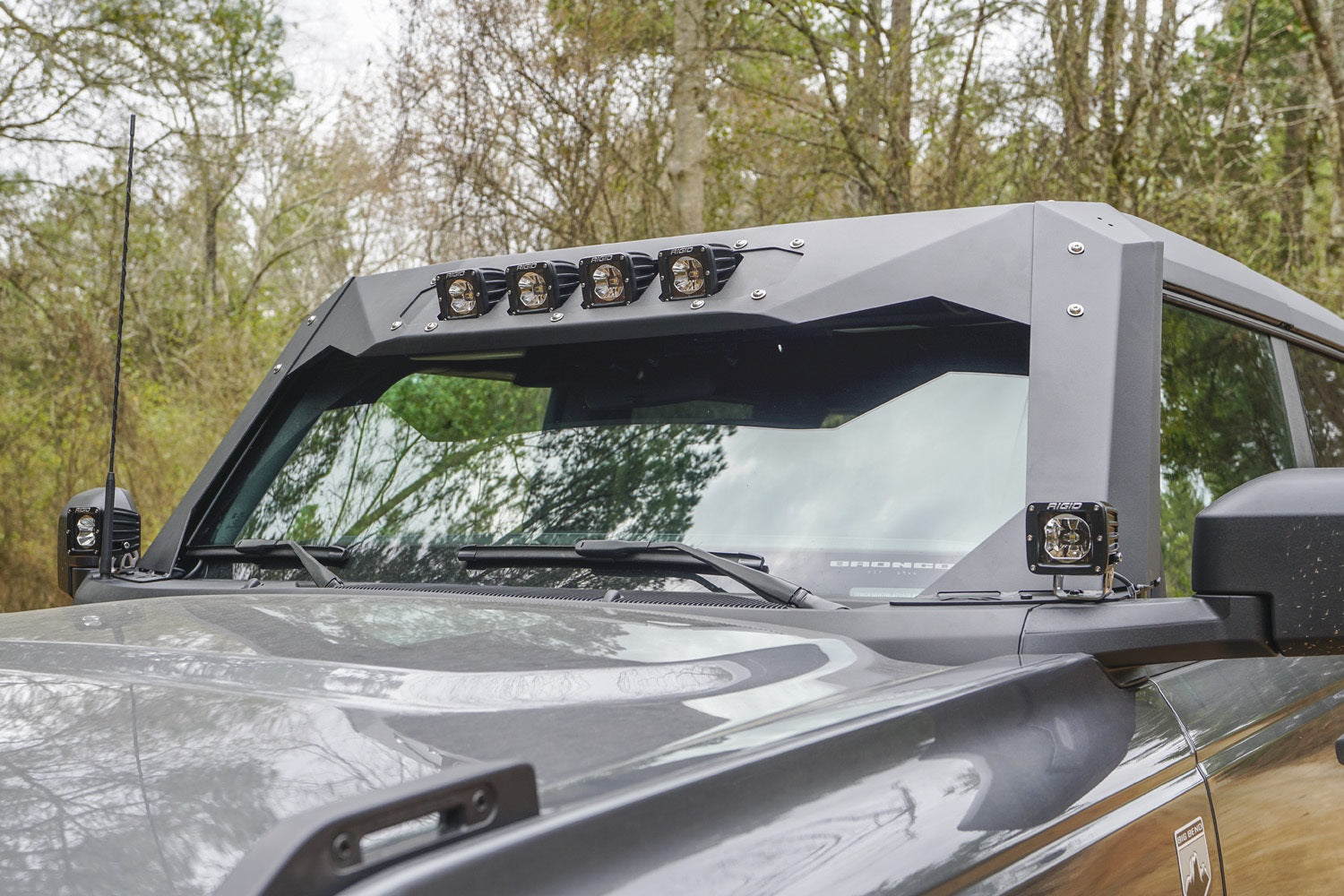 Fab Fours VC5200-B ViCowl; Uncoated/Paintable; Combines Roof Visor And Cowl; [AWSL]; Fab Fours VC5200-B