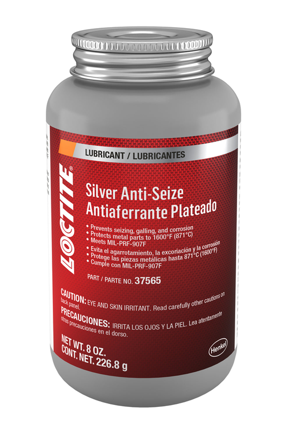 Loctite 501000 Silver Anti Seize Stick Brush Top Can 8oz Loctite 501000