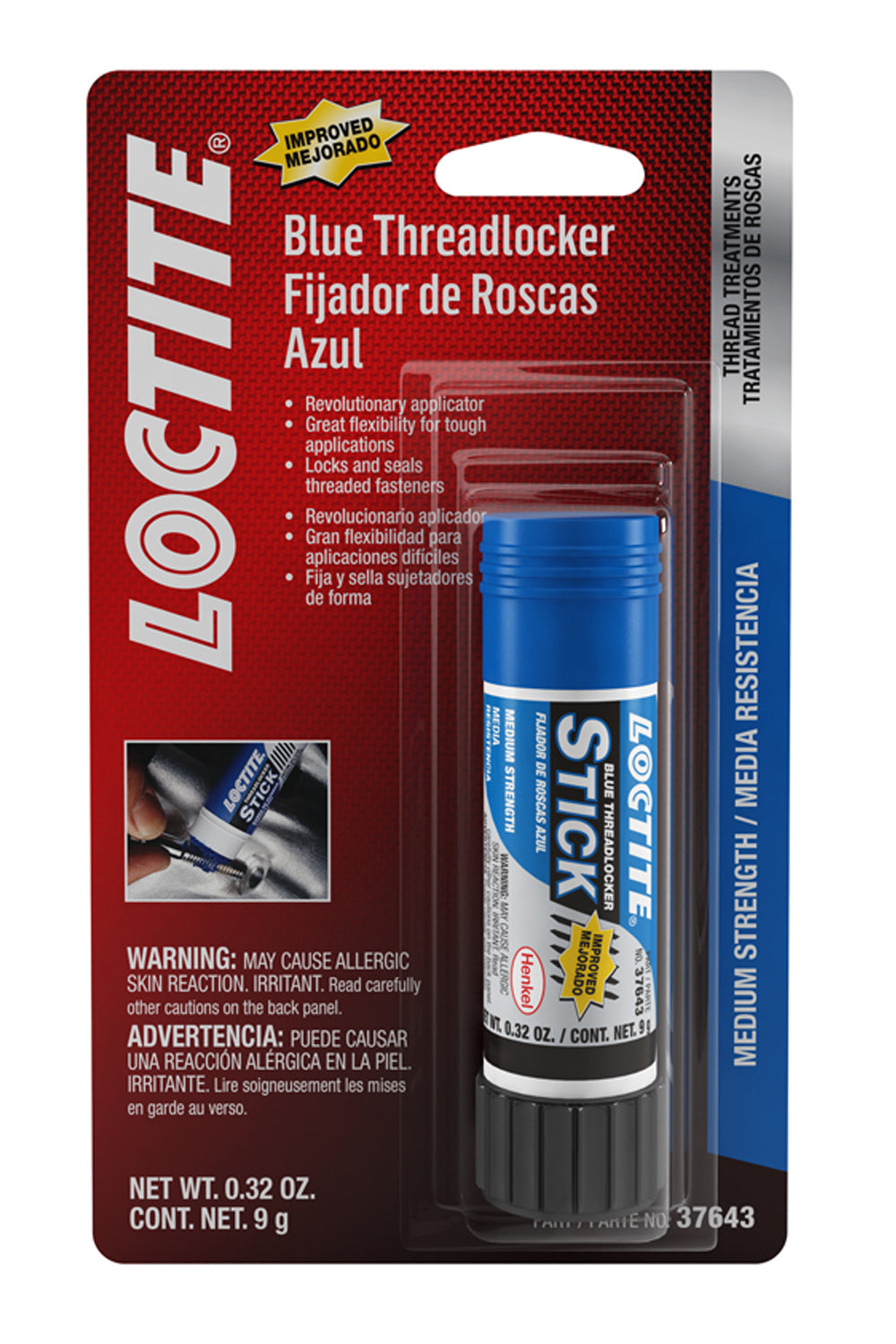 Loctite 506166 Threadlocker Blue Stick 9g/.30oz Loctite 506166