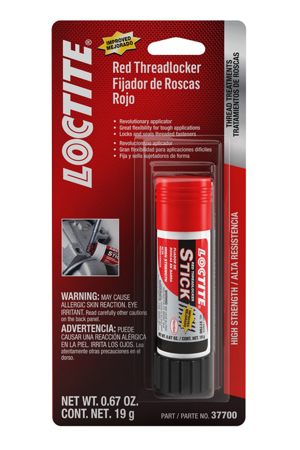 Loctite 511535 Threadlocker Red Stick 19g/.67oz Loctite 511535